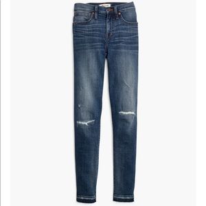 MADEWELL high rise skinny jean York-wash